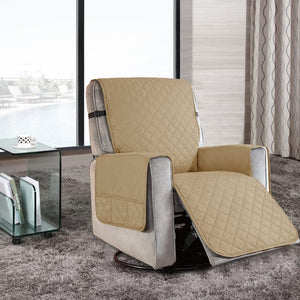 miniature Protège Fauteuil Kaki déplié