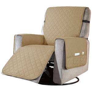 miniature Protège Fauteuil Kaki déplié