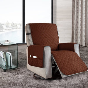 miniature Protège Fauteuil Brun déplié