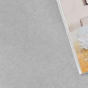 miniature textile housse de fauteuil relax velours gris clair