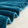 textile housse de protection canapé d&#39;angle velours bleu canard