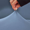 tissu extensible housse de chaise large bleu gris