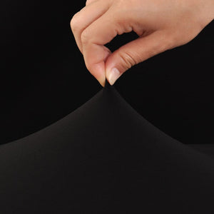 miniature vue rapprochee tissu housse de chaise large noire