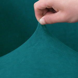 miniature vue rapprochée tissu housse de fauteuil cabriolet Velours bleu tiffany