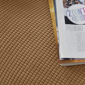 miniature élastique housse de fauteuil relax jacquard brun