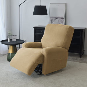 miniature élastique housse de fauteuil relax jacquard camel