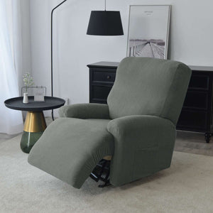 miniature tissu housse de fauteuil relax jacquard gris