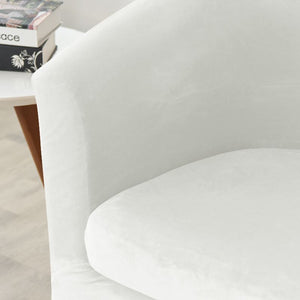 miniature coussin Housse de fauteuil cabriolet Velours blanc