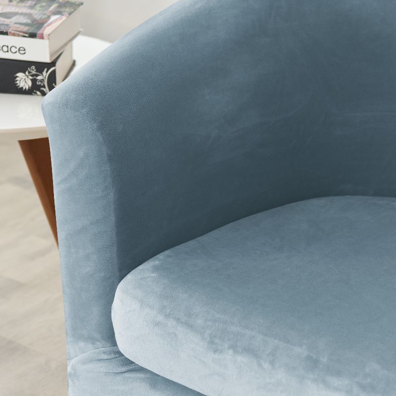 coussin Housse de fauteuil cabriolet Velours bleu clair