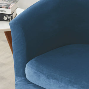 miniature coussin Housse de fauteuil cabriolet Velours bleue