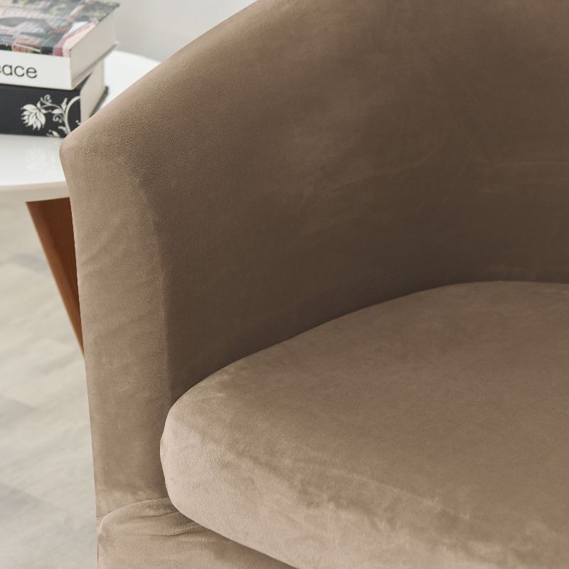 coussin Housse de fauteuil cabriolet Velours camel