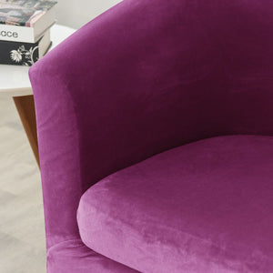 miniature coussin Housse de fauteuil cabriolet Velours violet byzantin