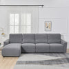 Housse de canapé relax jacquard gris anthracite