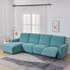 Housse de canapé relax jacquard incliné turquoise