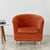 Housse de fauteuil cabriolet Velours orange brulée