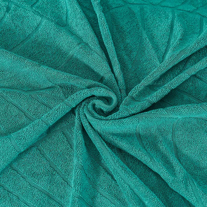 tissu Housse de canapé relax jacquard vert émeraude