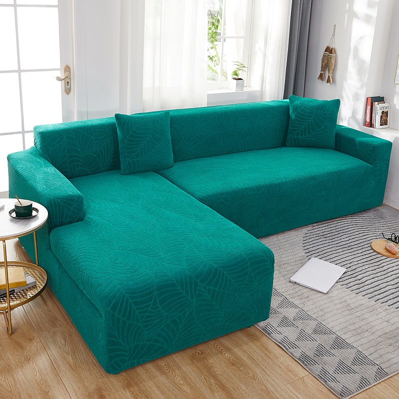 FANSU Housse de Canapé, Velours de Lait Serviette de Canapé Dessus de Lit Couverture de Canapé Housse de Protection Universel Multifonction Décoration pour Chien Animaux (180x200cm,Paon Bleu