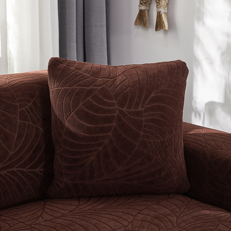 Housse de Canapé d&#39;Angle Imperméable Marron