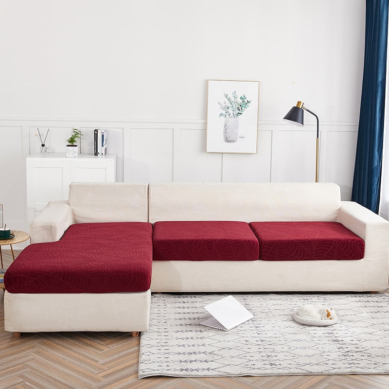 Housse Imperméable Bordeaux pour coussin de Canapé