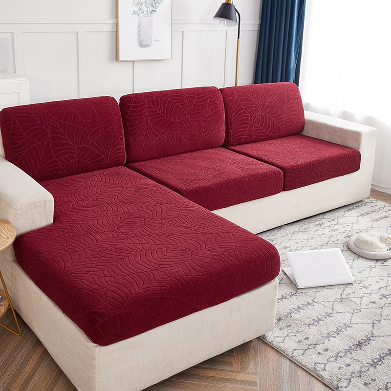 Housse Imperméable Bordeaux pour coussin de Canapé