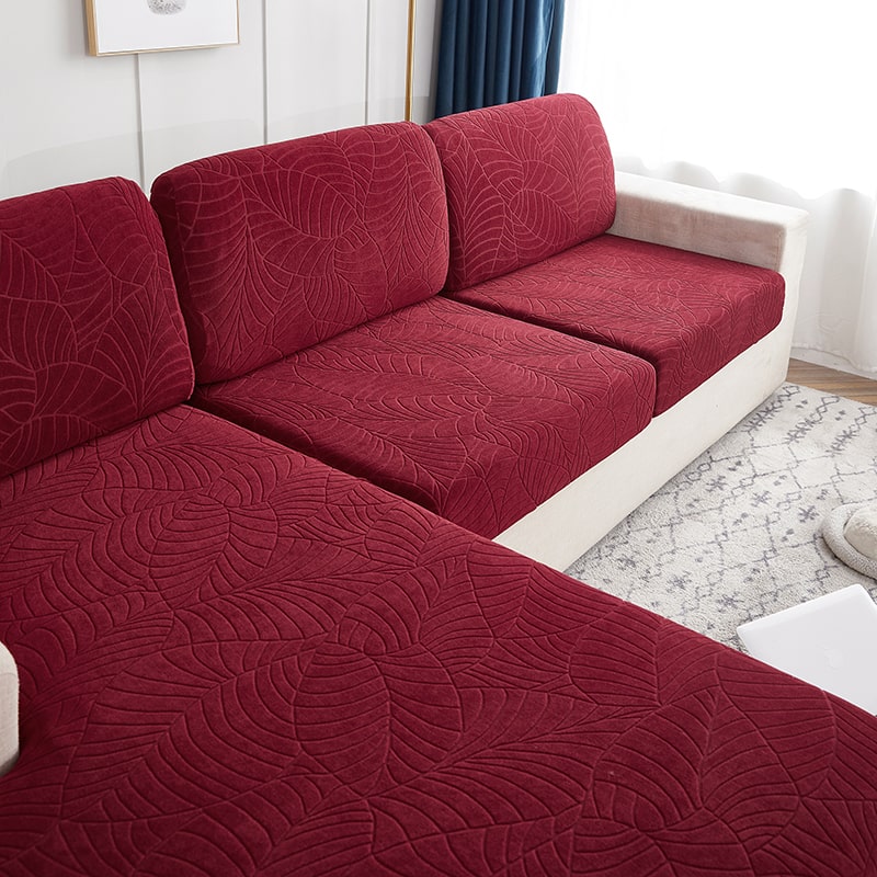 Housse Imperméable Bordeaux pour coussin de Canapé