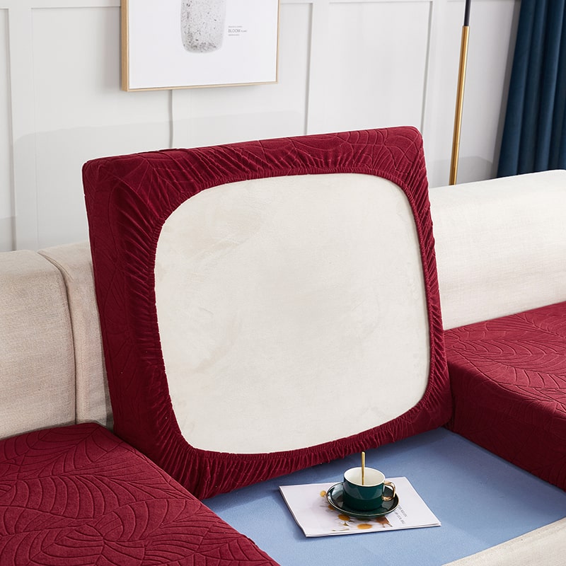Housse Imperméable Bordeaux pour coussin de Canapé