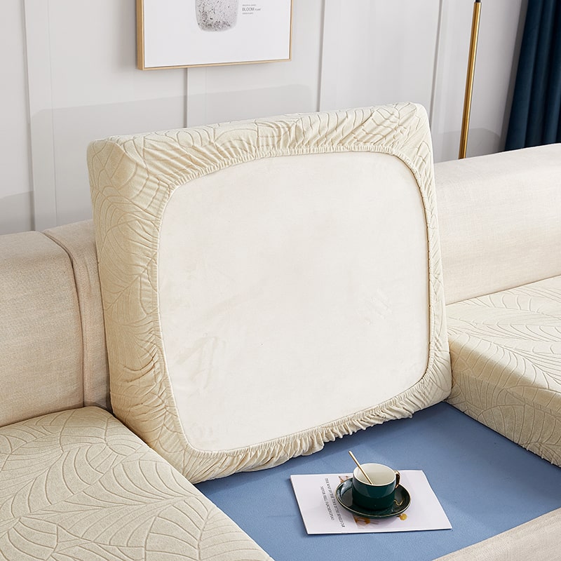 Housse De Canapé 3 Places Imperméable Réversible – Beige, Protecteur Anti-Taches Pour Chiens & Enfants