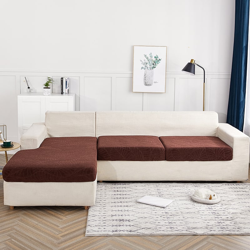Housse Imperméable marron pour coussin de Canapé