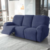 housses microfibre bleu marine pour canapé relax 3 places