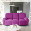 avant canapé relax 3 places housses extensibles violet