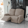 housses microfibre taupe pour canapé relax 2 place