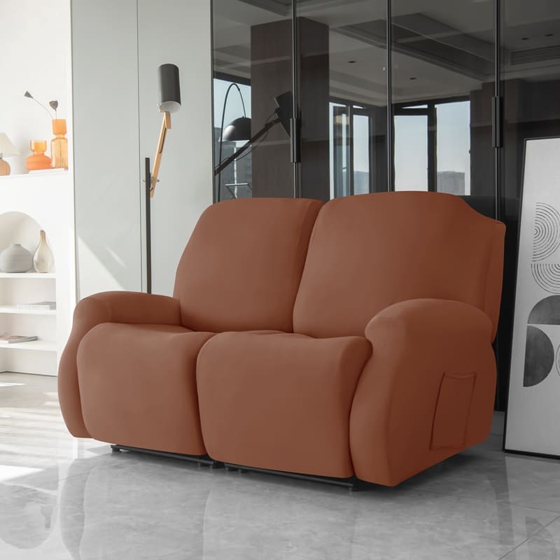 housses de canapé relax brune