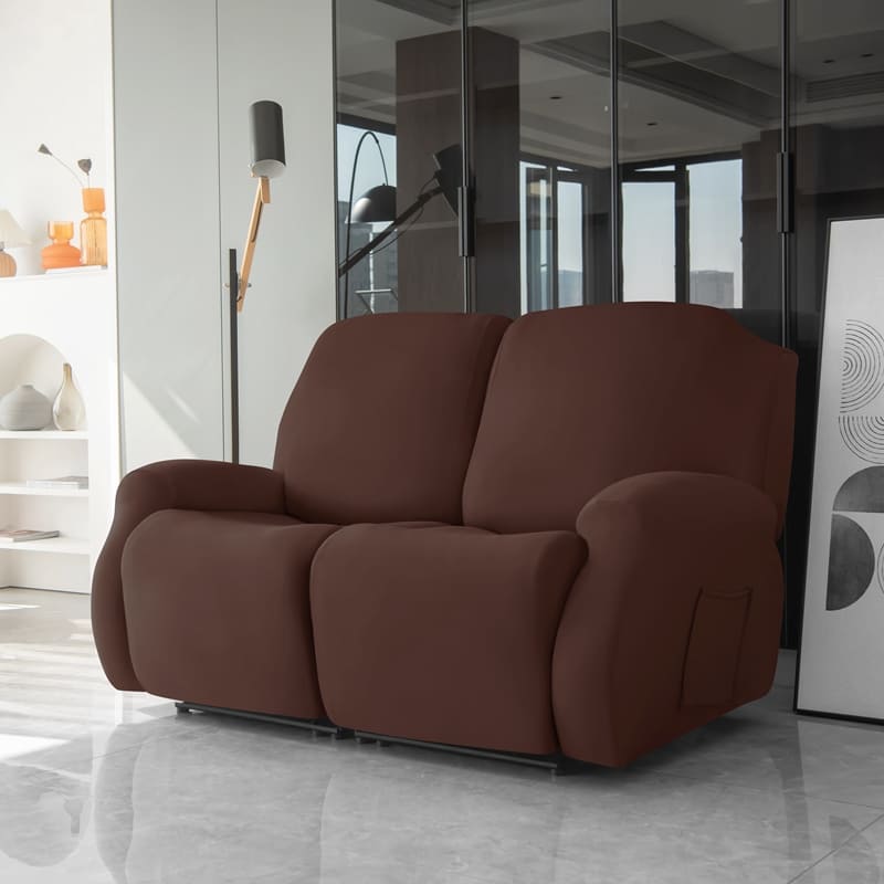 housses de canapé relax marron