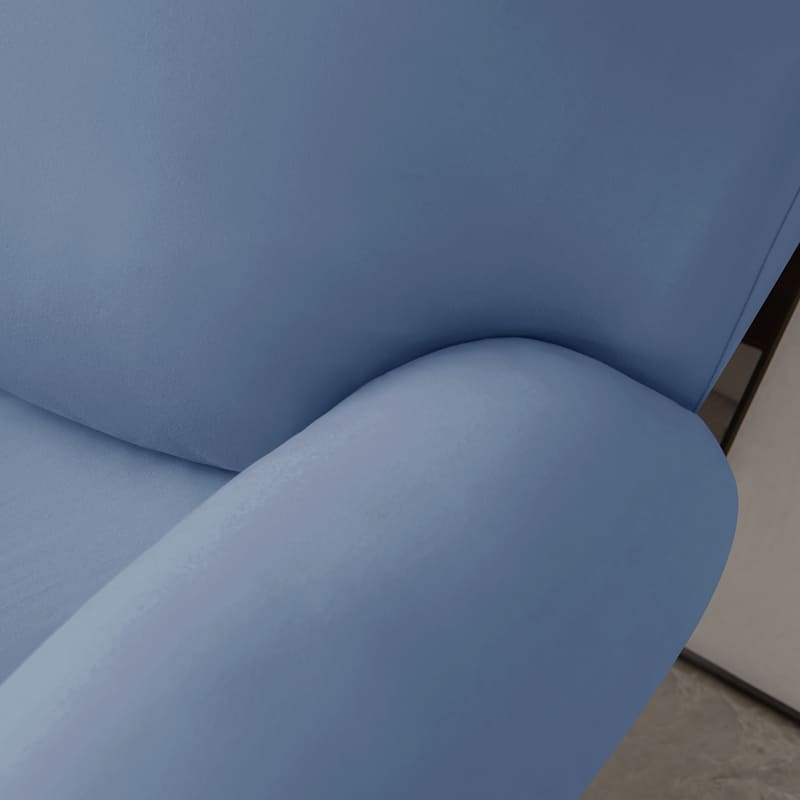 tissu housse de canapé relax bleu