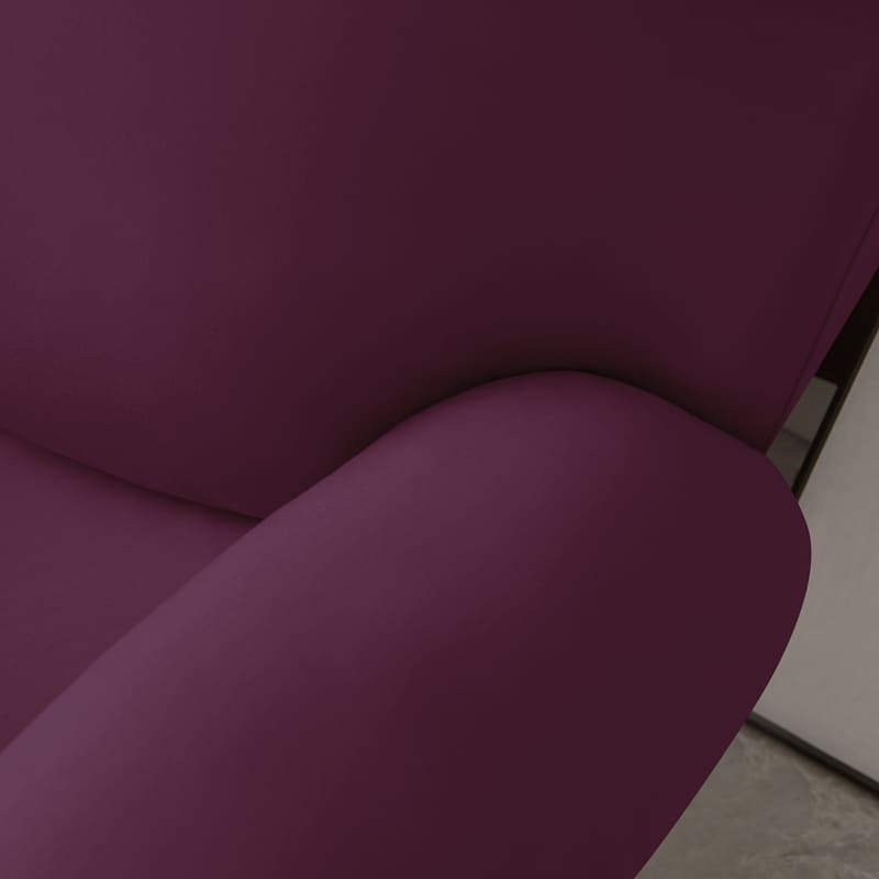 tissu housse de canapé relax prune