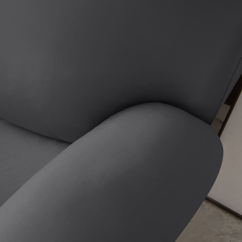 tissu housse de canapé relax gris foncé