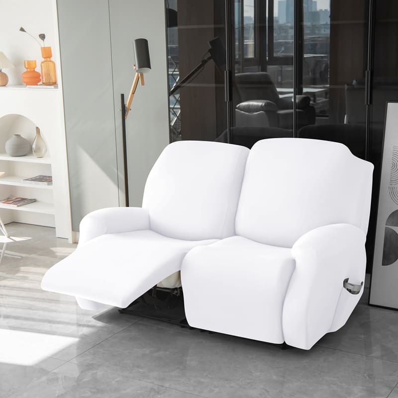 housses blanches pour canapé relax 2 place