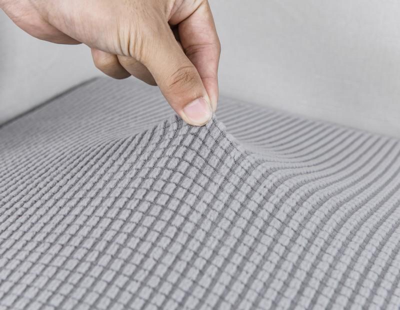 tissu housse de siège gris clair