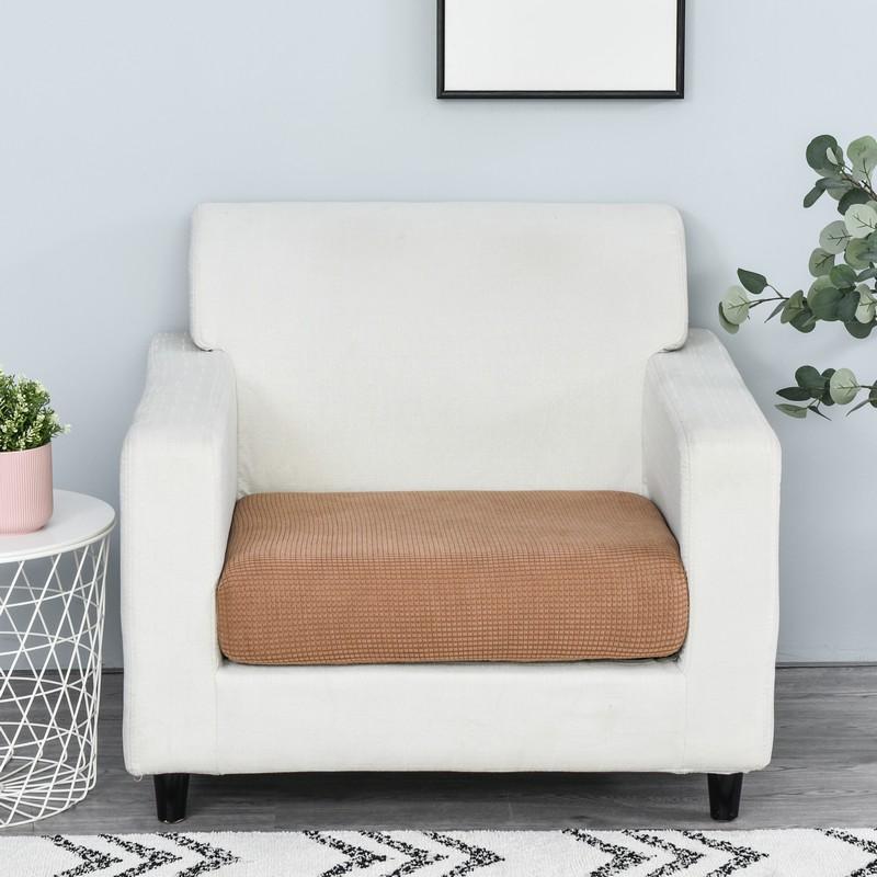 housse de siège de fauteuil camel