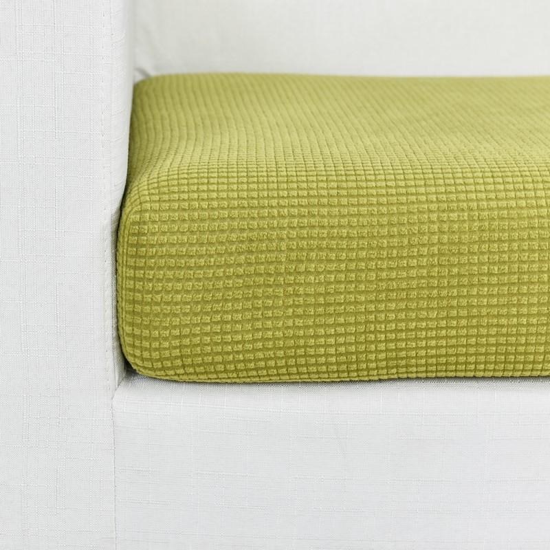 housse de siège vert vue rapprochée