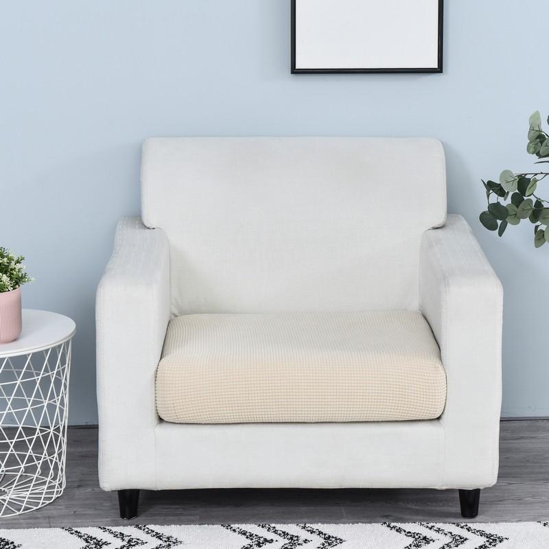 housse de siège de fauteuil beige