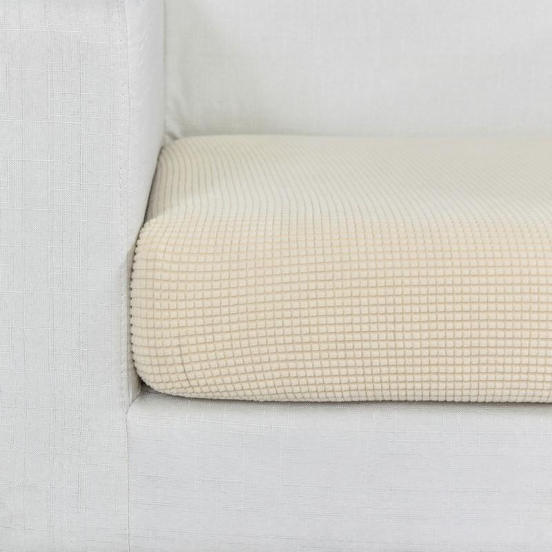 housse de siège beige vue rapprochée
