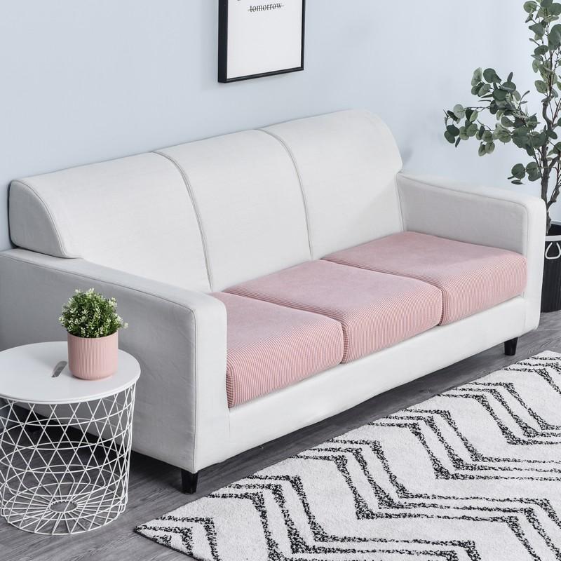 housse de siège de canapé rose