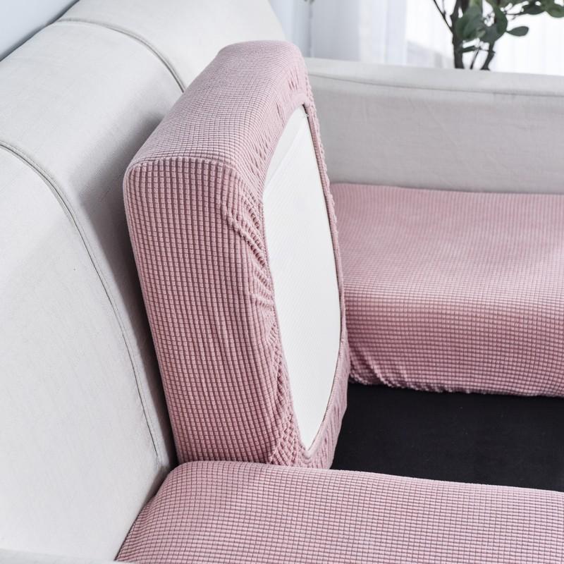 housse de siège rose relevée