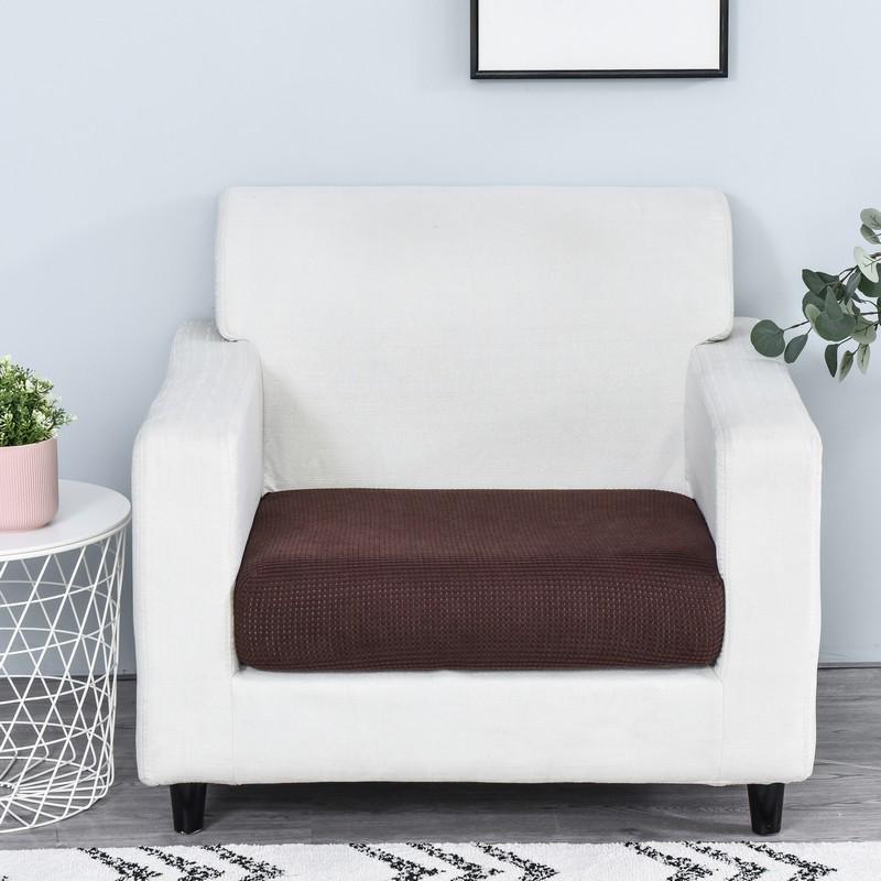 housse de siège de fauteuil marron
