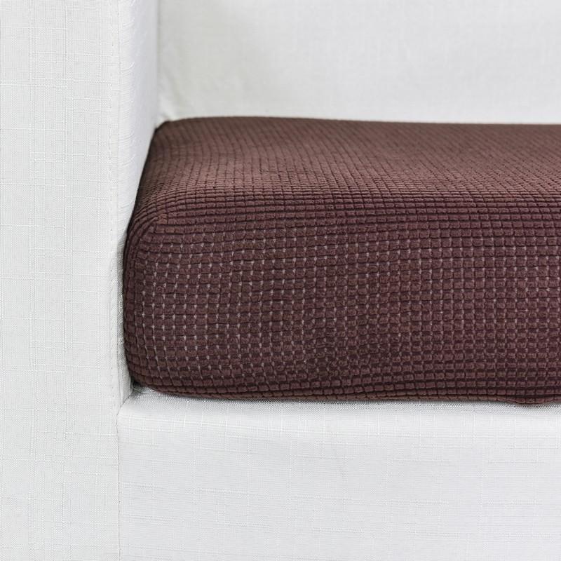 housse de siège marron vue rapprochée