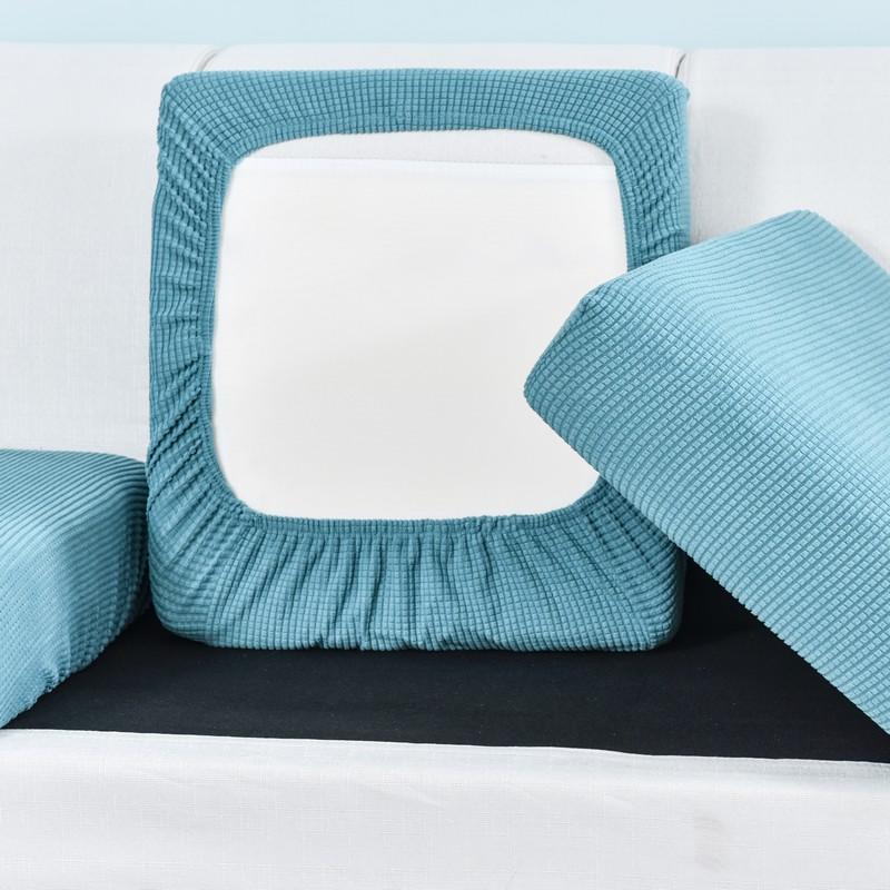 housse de siège bleue vue de dessous