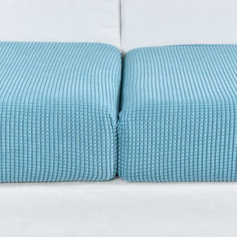 housse de siège bleue vue rapprochée