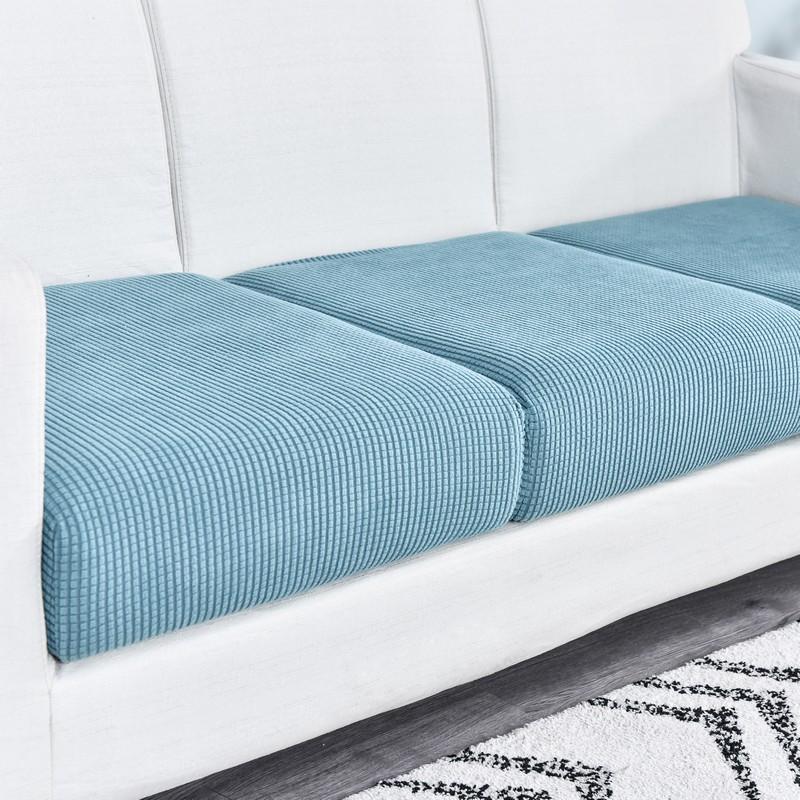 housse de siège bleue vue latérale