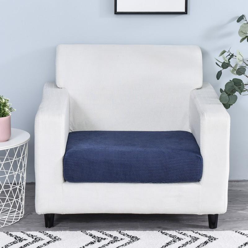 housse de siège de fauteuil bleu marine